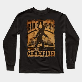 Vintage Bigfoot Hide And Seek // World Champion Long Sleeve T-Shirt